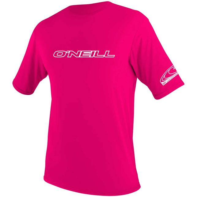 2026 O'Neill Youth Basic Skins Short Sleeve Rash Tee 3422 - Watermelon